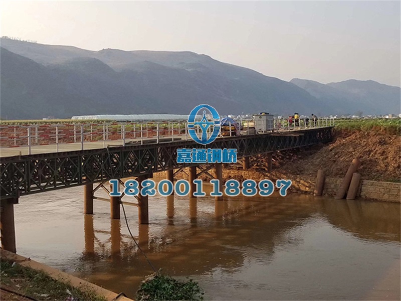 云南紅河州彌蒙鐵路竹園界51米長(zhǎng)、6米寬鋼橋